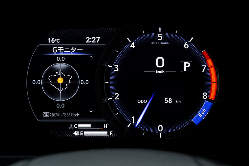エコモード時の表示