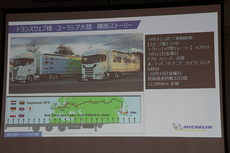 トランスウェブが9月～10月に行なった「ユーラシア大陸 横断ストーリー」のアウトライン