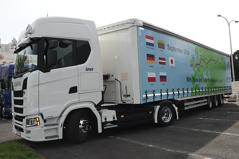 トランスウェブが所有するスカニア製トラクター