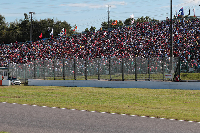 C席の観客は2017年よりかなり多かった