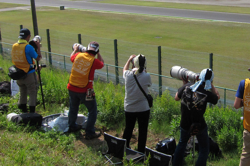 スプーンカーブの進入付近