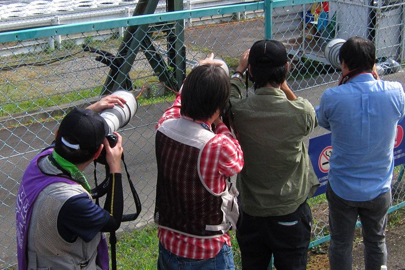 2コーナーのポスト裏付近