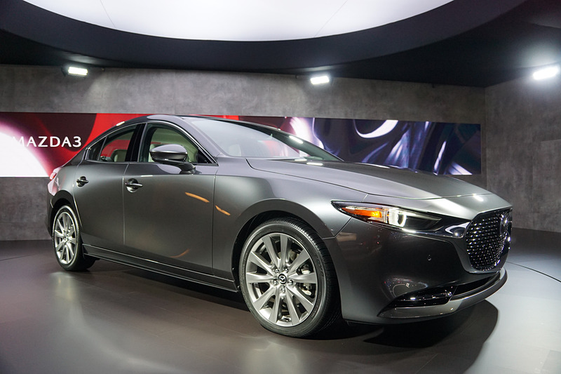 新型Mazda3 セダン（北米仕様車）のボディサイズは4662×1797×1445mm（全長×全幅×全高）、ホイールベースは2725mm