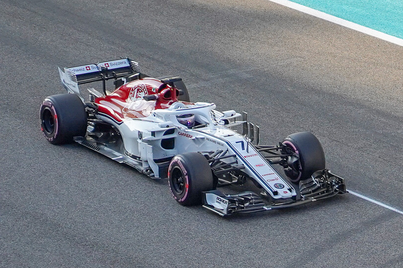 ザウバー・フェラーリをドライブするキミ・ライコネン選手