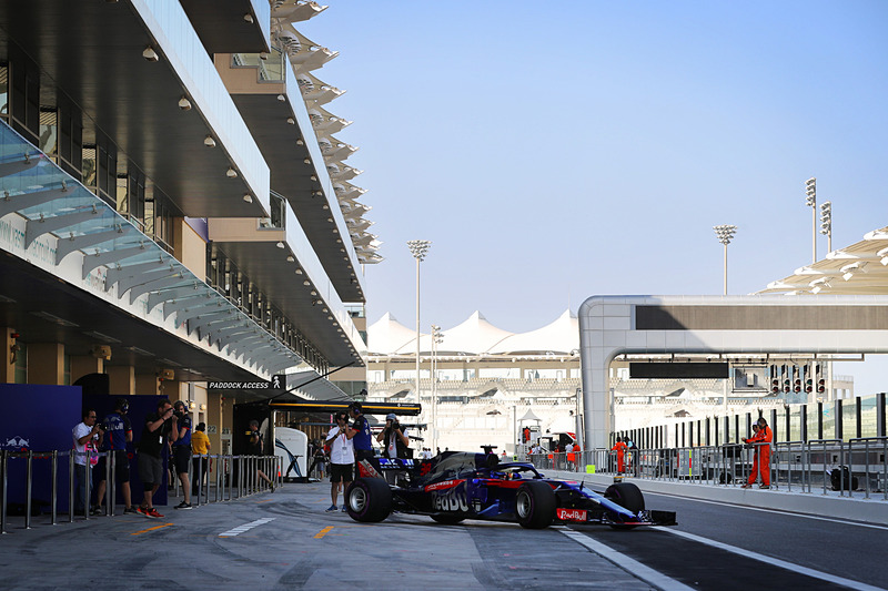 レッドブル、トロロッソ・ホンダのテストの様子（写真提供：ホンダ）