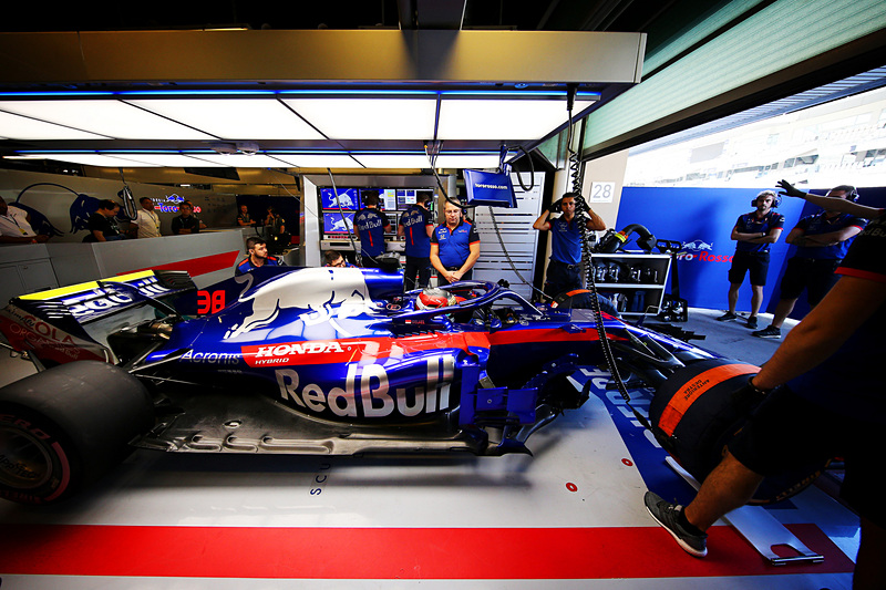レッドブル、トロロッソ・ホンダのテストの様子（写真提供：ホンダ）