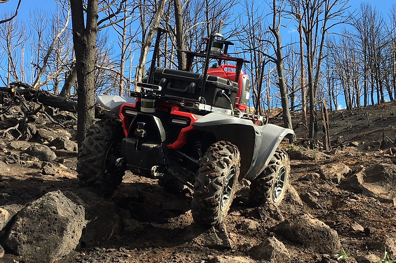 Honda Autonomous Work Vehicleは、ボディサイズが1940×1110×900mm（全長×全幅×全高）、重量が350kg。最大積載量は454kg、最大牽引重量は590kgとなる