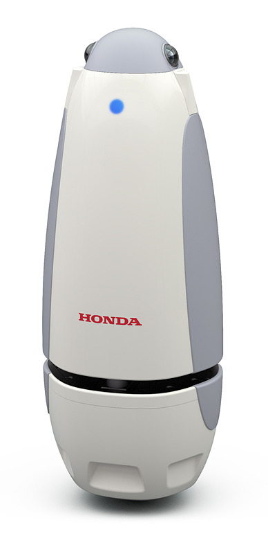 円筒スタイルのボディは高さ1050mmで重量21.5kg。移動の最高速は6km/hと、人の早歩きぐらいの速度に設定されている