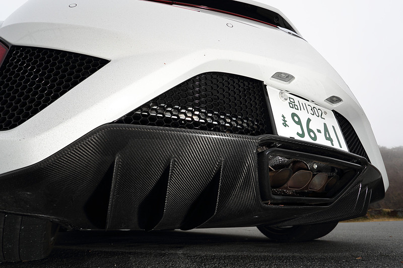 2019年モデルのエクステリアではフロントグリルをボディカラーと同色に変更し、より低く、前に出る姿勢を表現。また、冷却部分のメッシュパーツや、「カーボンファイバーエクステリアスポーツパッケージ」に含まれるカーボンパーツをグロス仕上げに変更することで質感を高めた