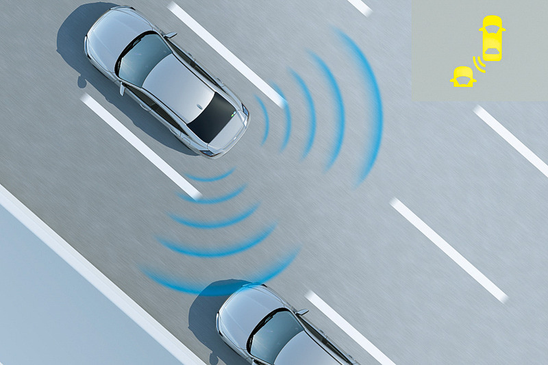 ブラインドスポットインフォメーションの作動イメージ