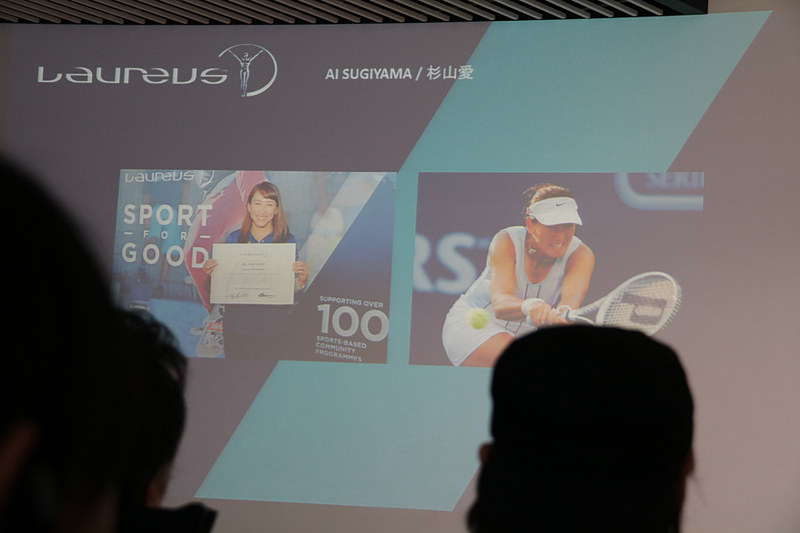 ローレウス・スポーツ・フォー・グッドの趣旨に賛同するスポーツ選手として、内村航平選手、香川真司選手、杉山愛選手が紹介された
