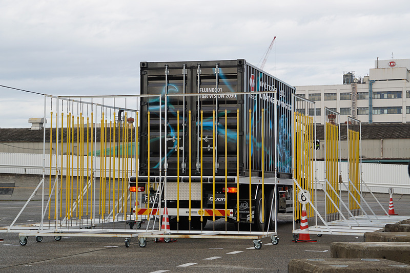 レベル4自動運転のデモ走行を行なった車両