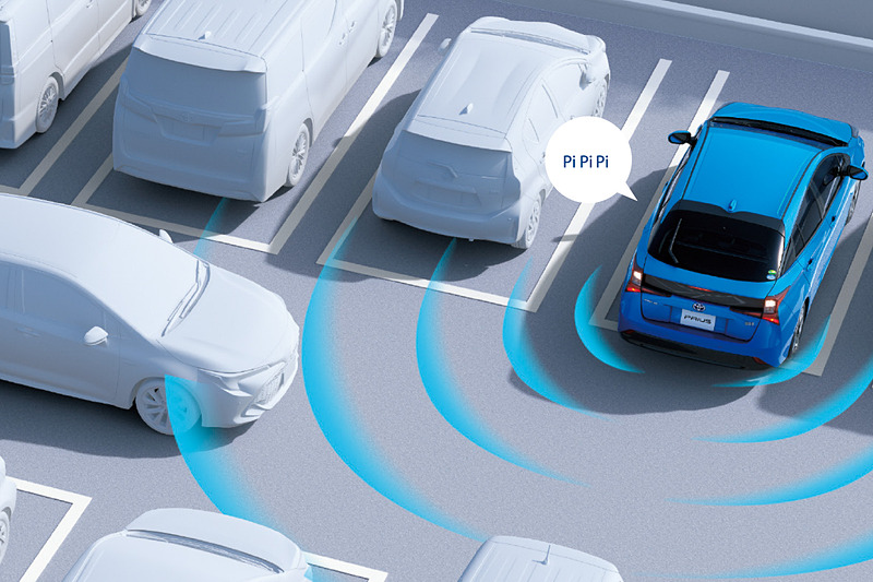 リアクロストラフィックアラート（RCTA）の作動イメージ