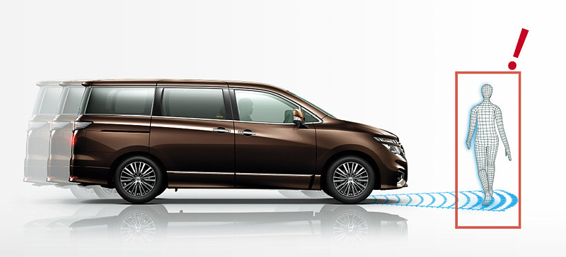 インテリジェント エマージェンシーブレーキ（人に対して作動）