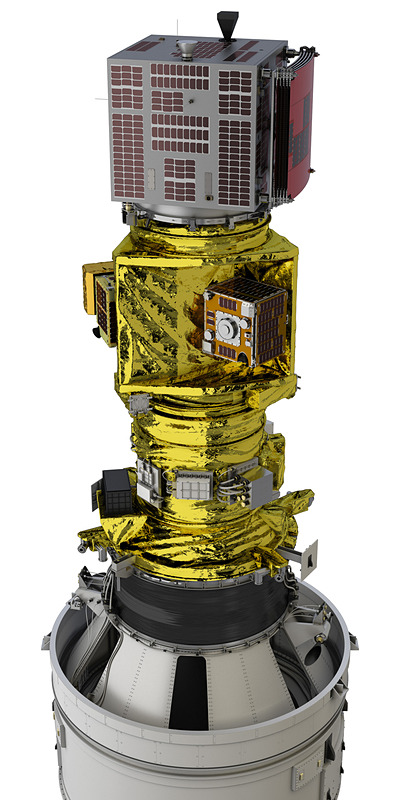 ロケット搭載イメージ（画像提供：JAXA）