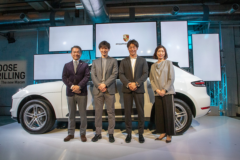 B＆C HALLで行なわれた新型「マカン」発表会