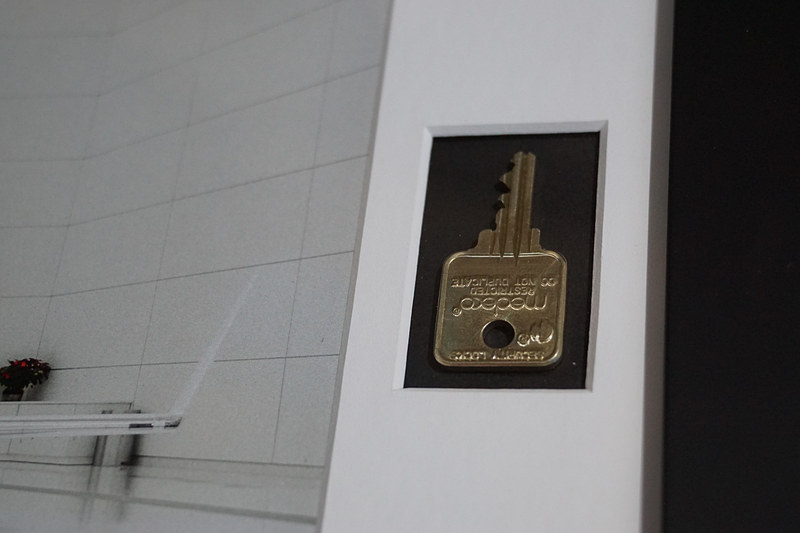 HondaJetのキーを収めた額縁
