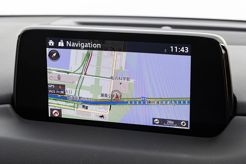 全車標準の7インチWVGAセンターディスプレイ
