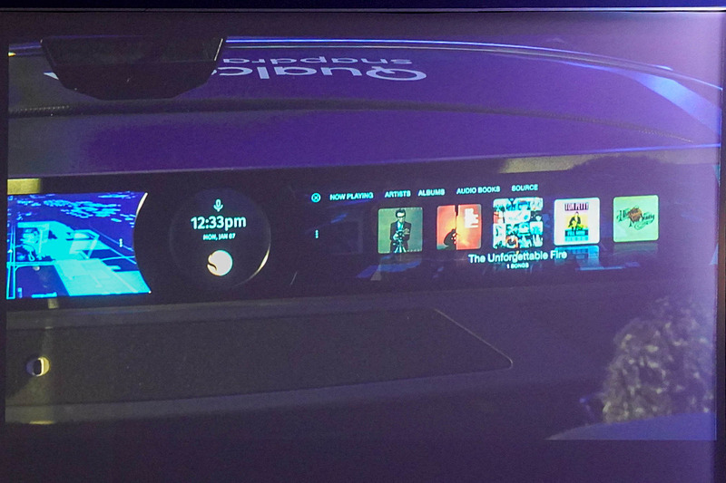 Qualcommのデジタルコクピットのデモ