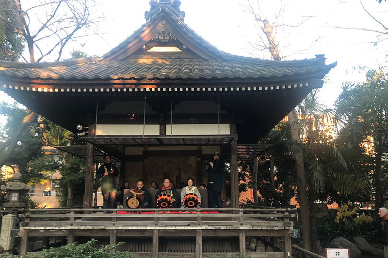 奥沢神社ではお神楽を見ることができた