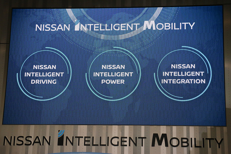 「ニッサン インテリジェント モビリティ」「ニッサン インテリジェント パワー」「ニッサン インテリジェント インテグレーション」の3つが「ニッサン インテリジェント モビリティ」の柱