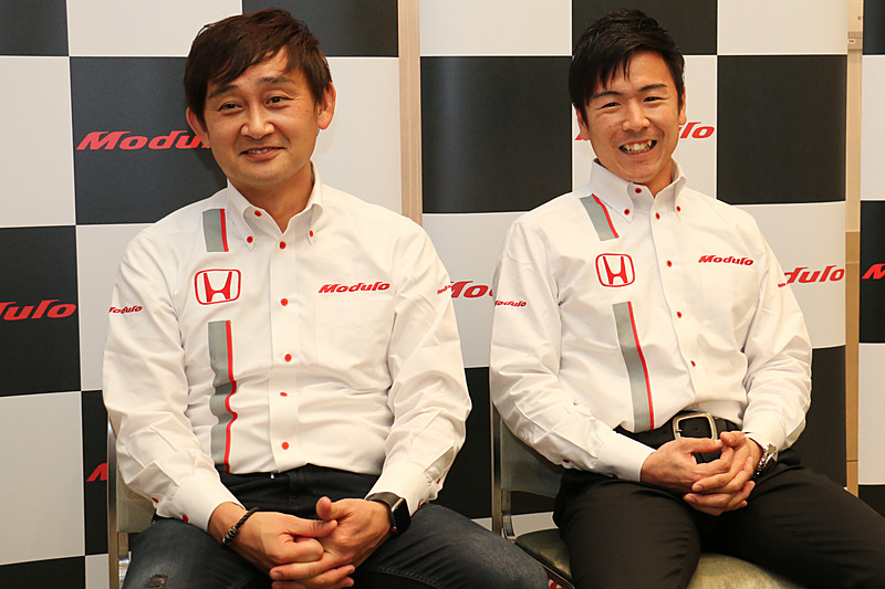 Modulo Drago CORSEからはドライバー兼チーム代表の道上龍選手（左）と大津弘樹選手（右）の2人が参加