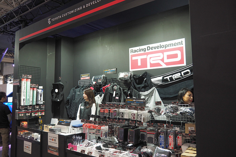 TRDのグッズも販売された