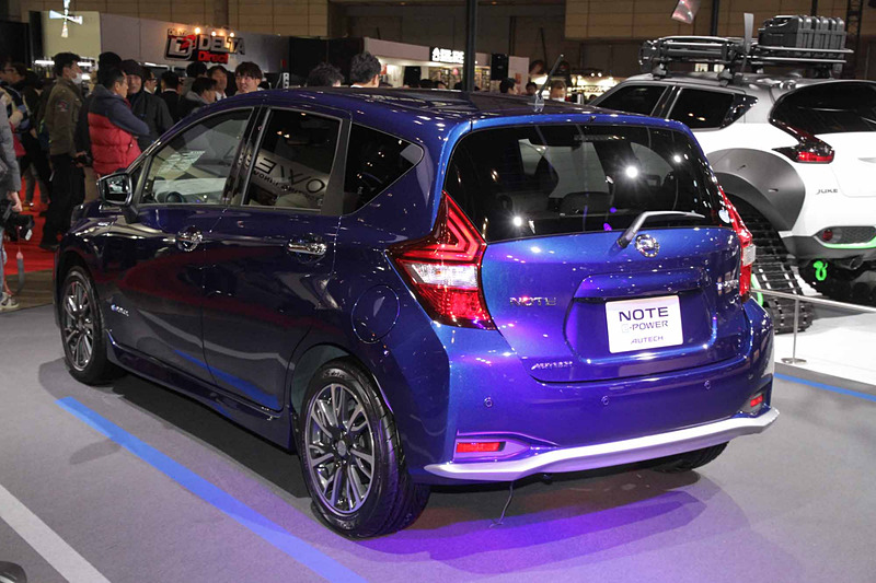 足まわりをよりスポーティにチューニングした「NOTE e-POWER AUTECH SPORTS SPEC Premium Personlization仕様」