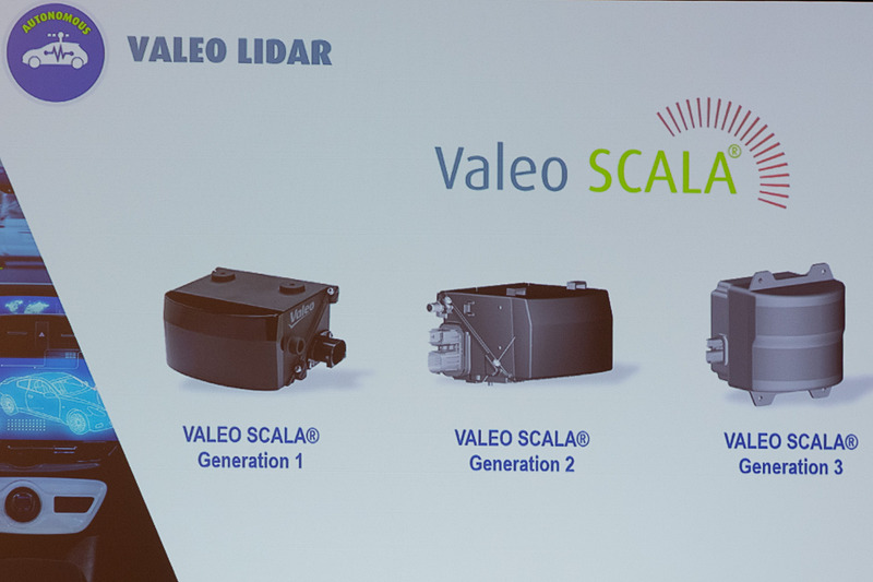 第3世代のSCALAについて紹介。一番左の第1世代は、すでに量産車に搭載されている