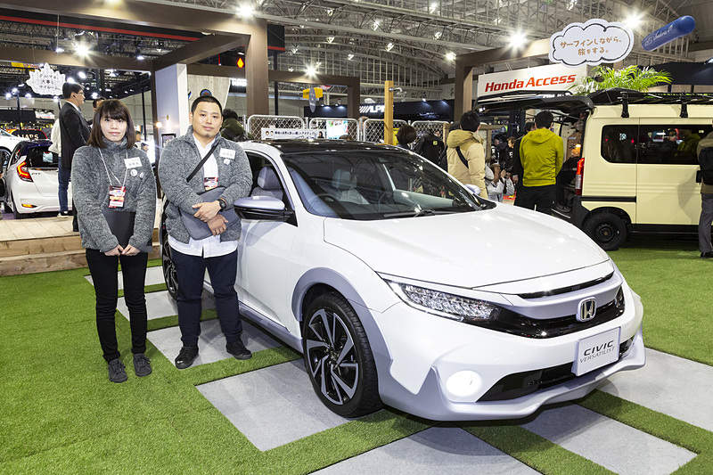 「CIVIC VERSATILIST」の製作は古川順一朗氏（右）と清澤雄氏が中心になって行っている