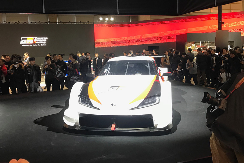 TOYOTA GAZOO Racingのブースでは「GRスープラ スーパーGTコンセプト」が発表された
