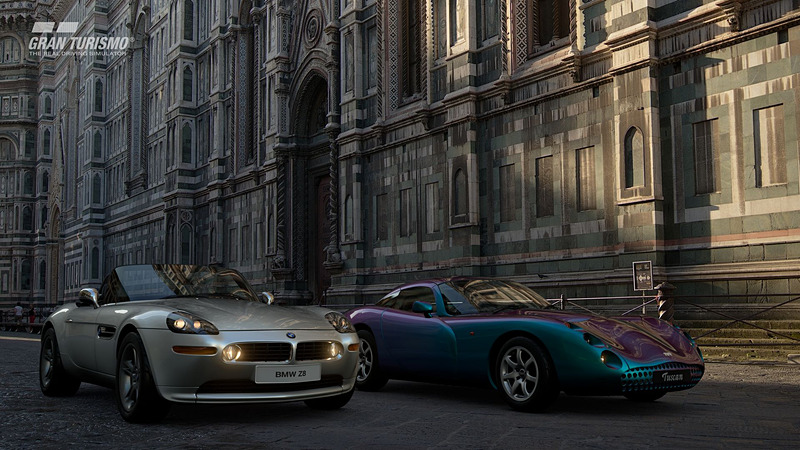 「BMW Z8 '01」（左）「TVR タスカンSpeed 6 '00」（右）