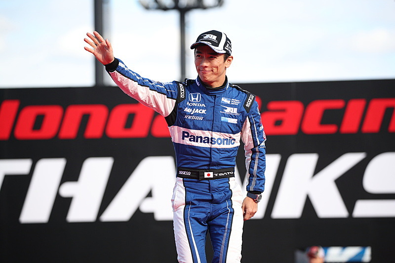 写真は「Honda Racing THANKS DAY 2018」に参加した佐藤琢磨選手