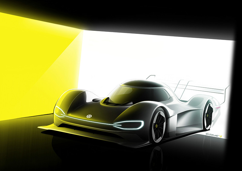 ニュルブルクリンク ノルドシュライフェでタイムアタックチャレンジを実施する「I.D. R」のイラスト