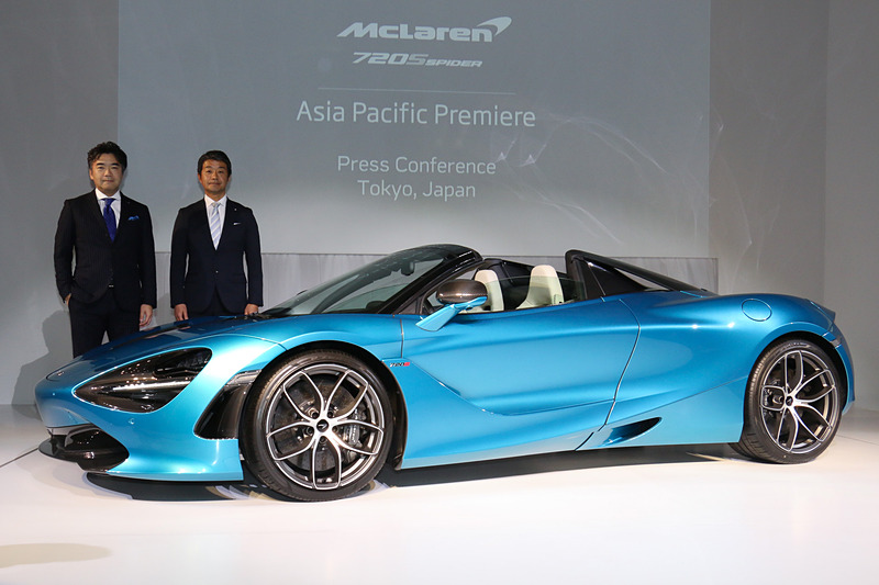 1月28日にマクラーレンの新型モデル「720S Spider」がアジア初公開された