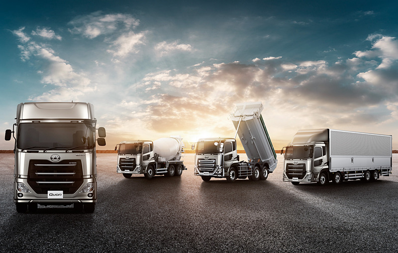UDトラックスの大型トラック「クオン」に8リッター直噴ターボエンジン搭載車を追加