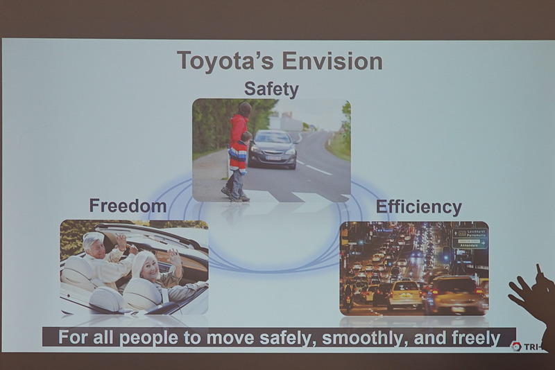 トヨタのビジョン。安全、移動の自由、効率の実現
