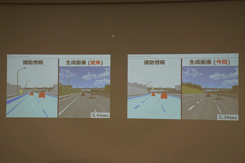 従来の生成画像と新たな技術を採用した生成画像