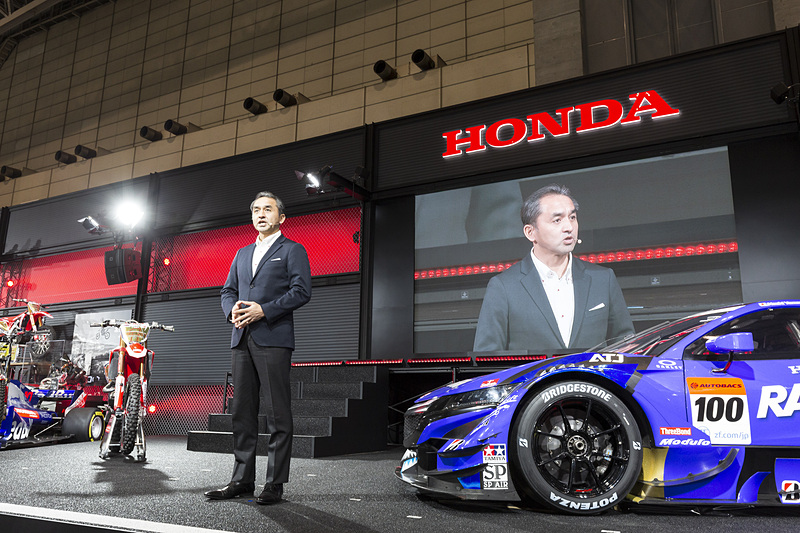 ホンダブースで行なわれたホンダモータースポーツ発表会で2019年のSUPER GT GT500クラスの布陣が発表された