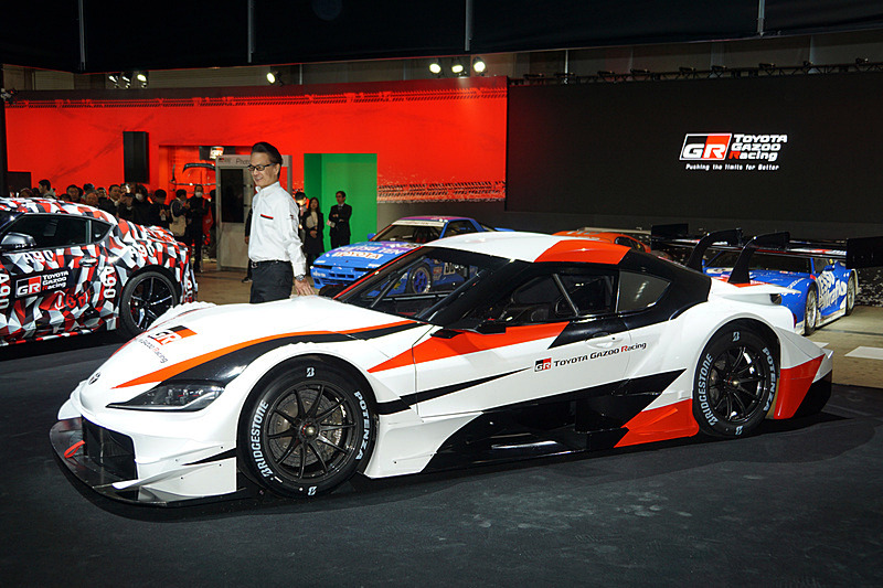東京オートサロン 2019で公開されたSUPER GT GT500クラス参戦予定の「GRスープラ スーパーGTコンセプト」
