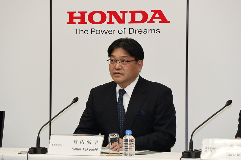 本田技研工業株式会社 専務取締役 事業管理本部長 竹内弘平氏