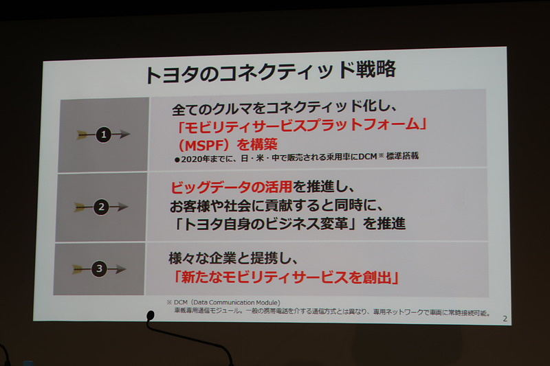 トヨタがコネクティッド戦略で中心に据える“3本の矢”