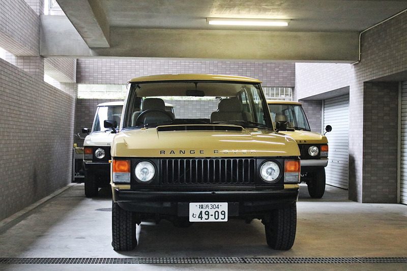 会場にはクラシックレンジローバーも並んでいた