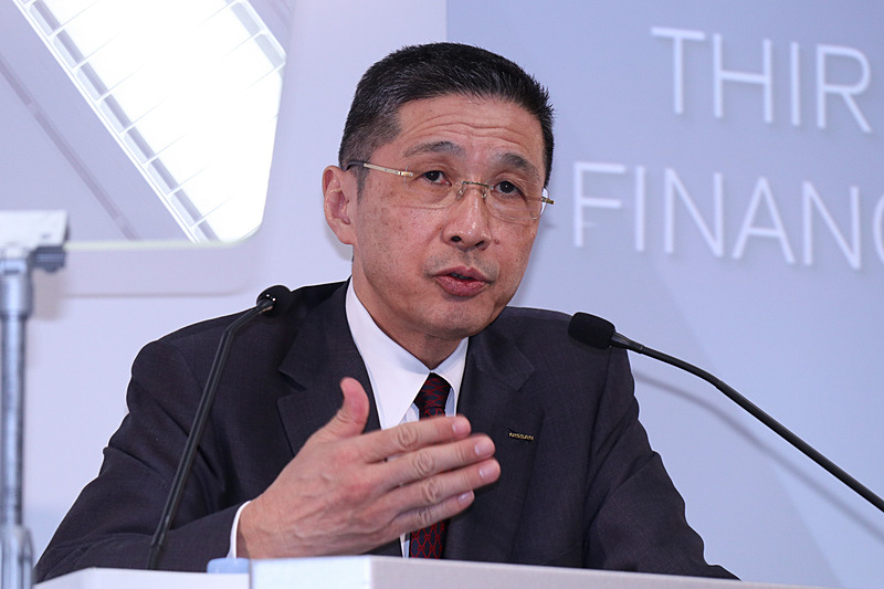 2018年度 第3四半期決算説明会で登壇した日産自動車株式会社 代表取締役社長 CEO 西川廣人氏