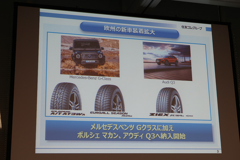 メルセデス・ベンツで「Gクラス」に初採用されたほか、ポルシェの「マカン」、アウディの「Q3」といったニューモデルに採用されている