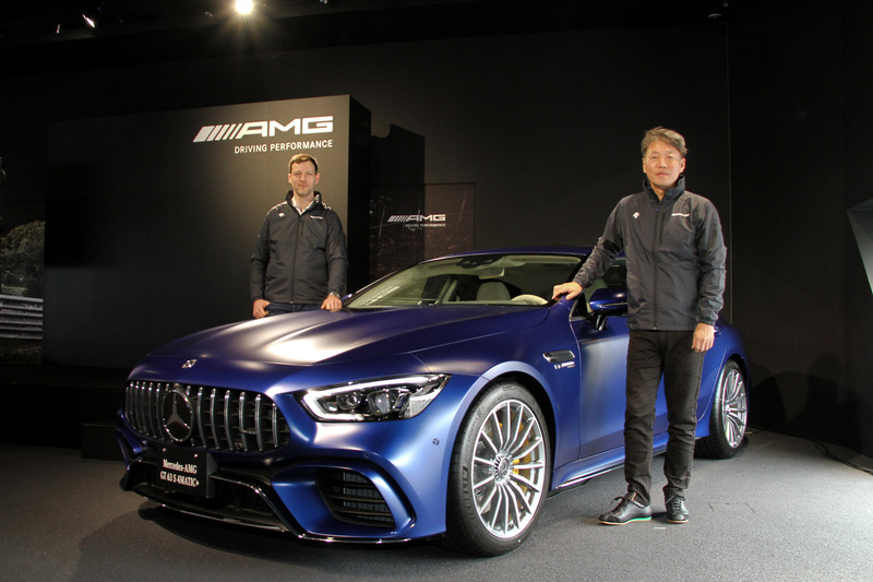 新型4ドアスポーツカー「メルセデスAMG GT 4ドアクーペ」の発表会が「AMG 東京世田谷」で開催された