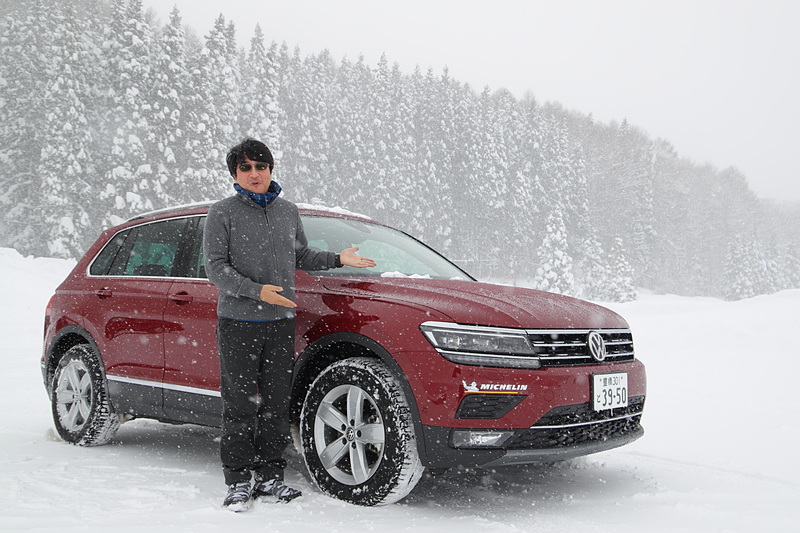 フォルクスワーゲン「ティグアン TDI 4MOTION」をクローズドの特設雪上コースで試乗した