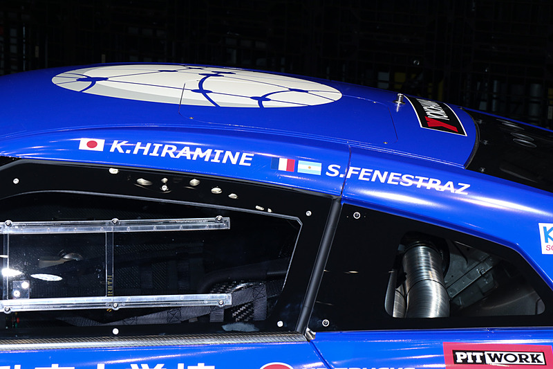 ドライバーには平峰一貴選手、サッシャ・フェネストラズ選手の2人を起用