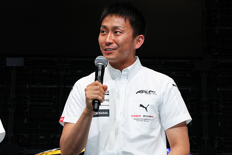 自分だけでなく、日産・自動車大学校の学生たちも応援してほしいと語る平峰選手