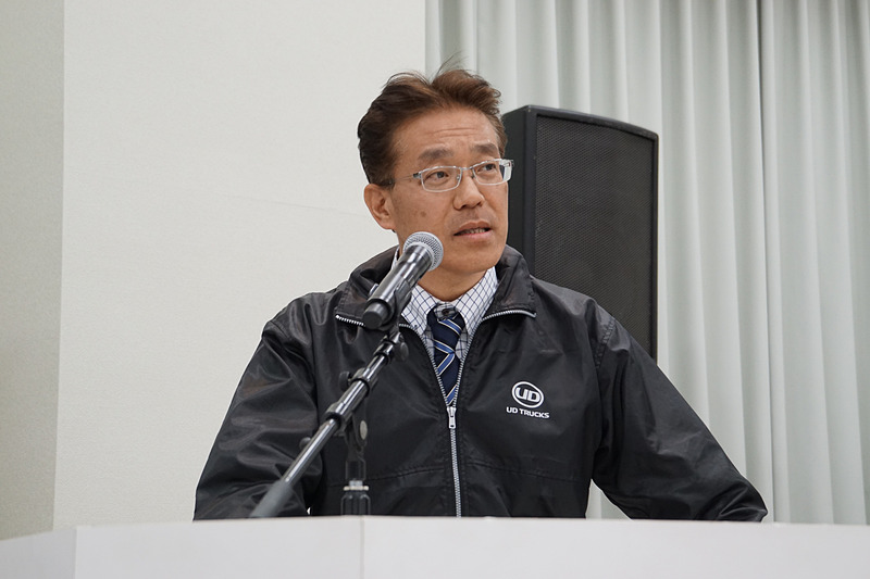 UDトラックス株式会社 国内車両営業本部 商品企画・技術部 マネージャーの長松茂雄氏